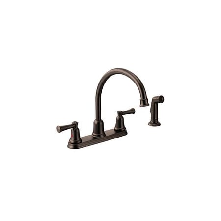 Moen Old World Bronze Two-Handle High Arc Kitchen Faucet CA41613OWB